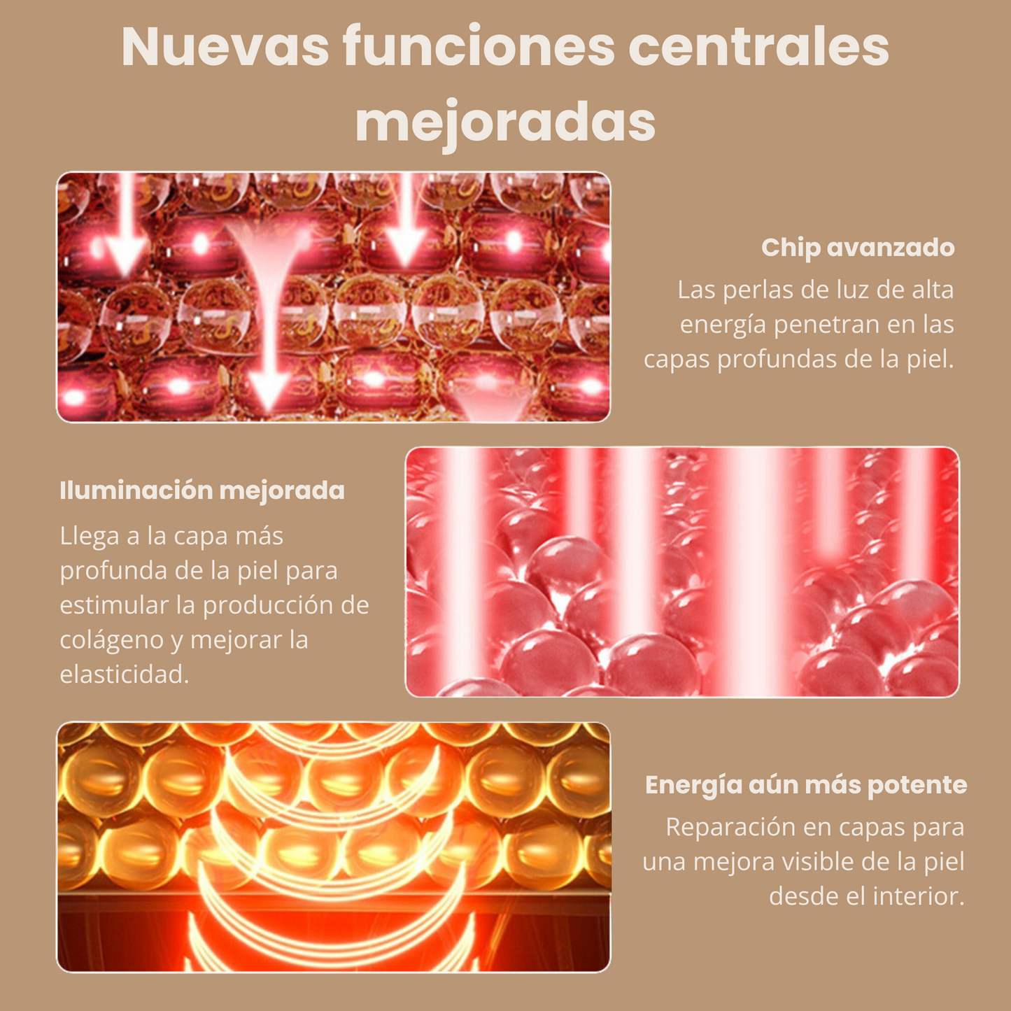 DermiGlow - Máscara LED Facial (ES)