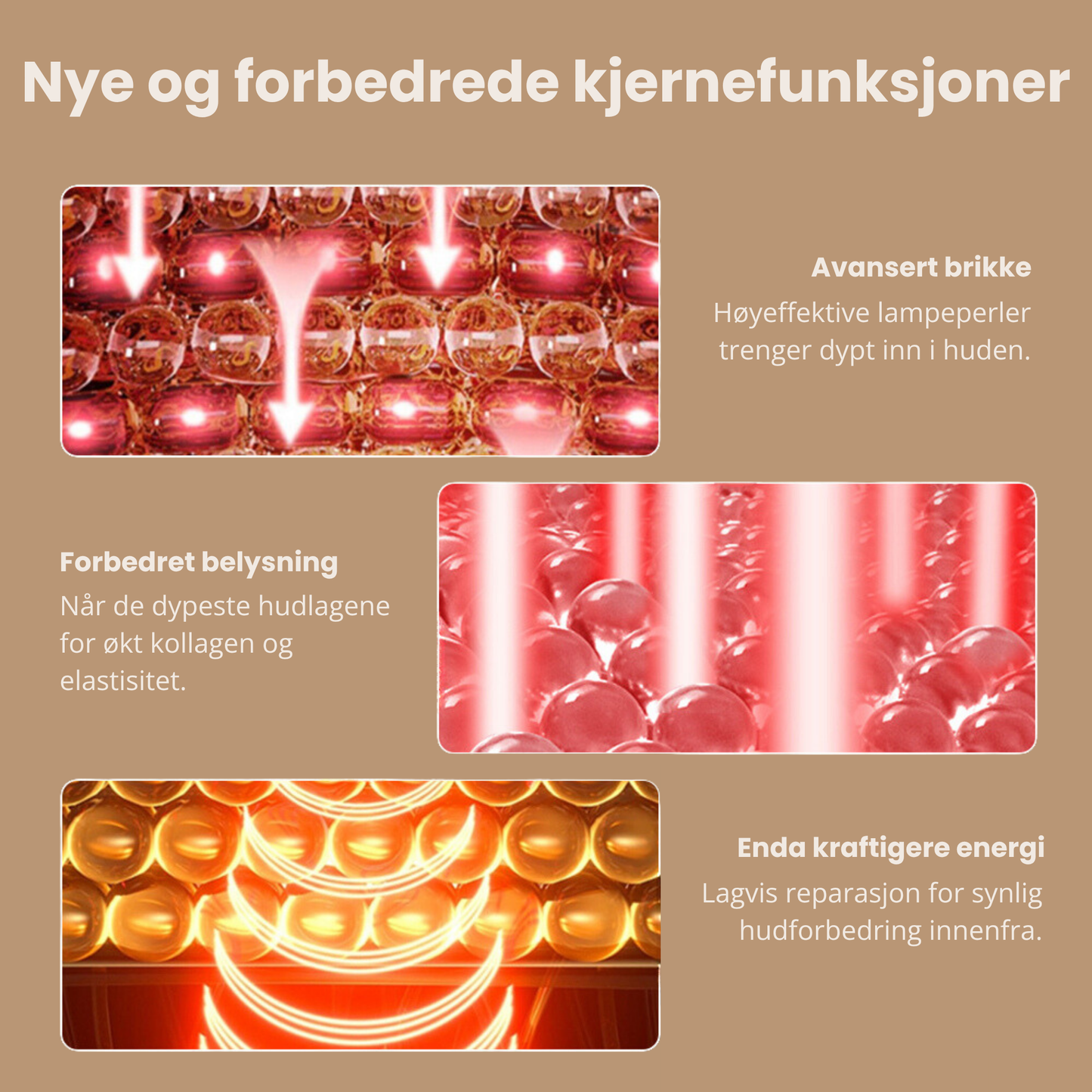 DermiGlow – Lysterapi­maske