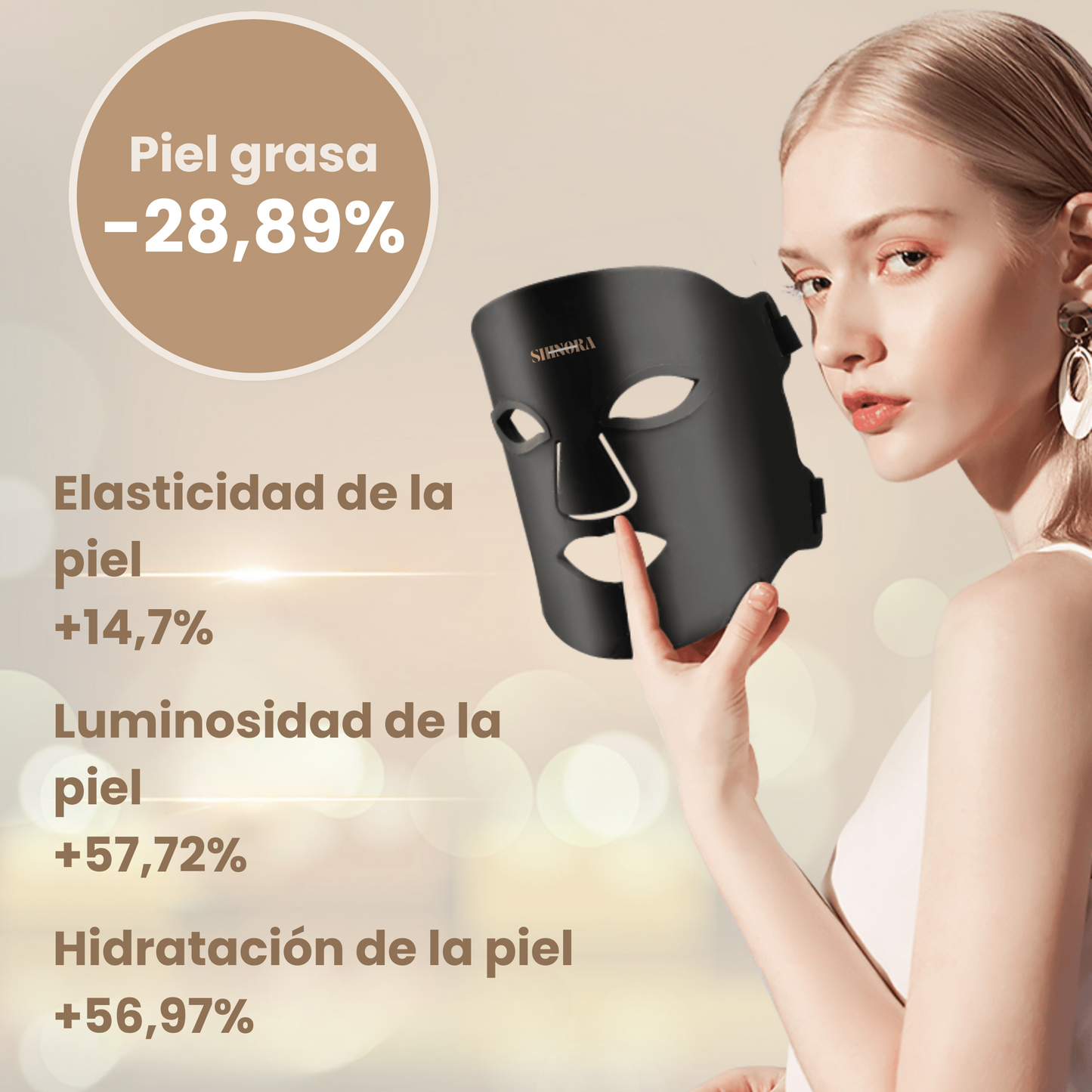 DermiGlow - Máscara LED Facial (ES)